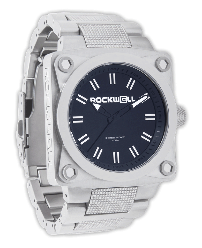 747 Silver with Black dial 45mm watch