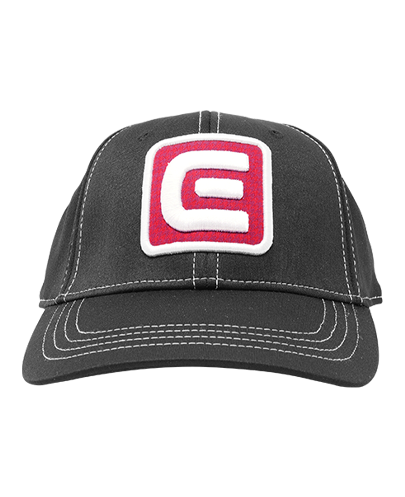 front of Rockwell Golf Series Hat with rockwell e logo  