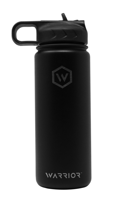 Black Rockwell Warrior Flask