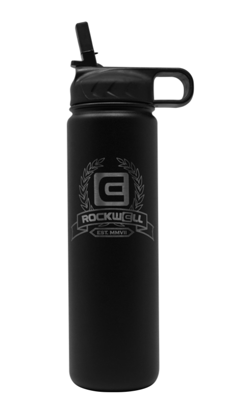 Black Rockwell Warrior Flask