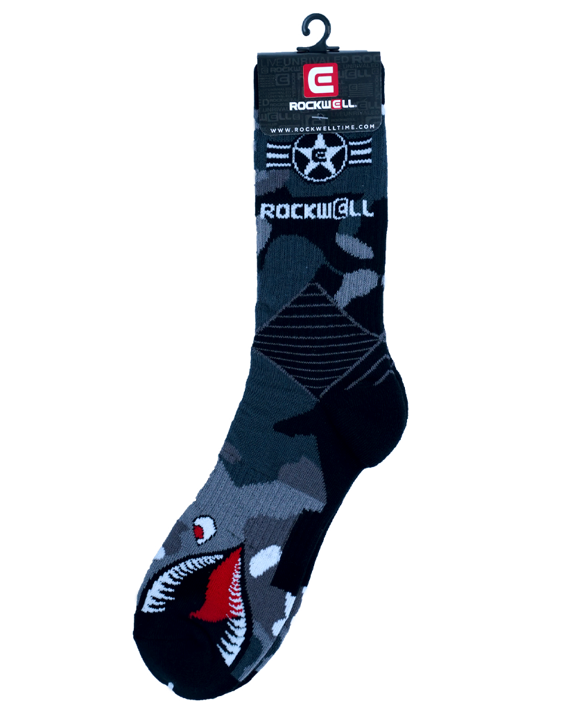 Bomber grey Camo Rockwell Crew Socks