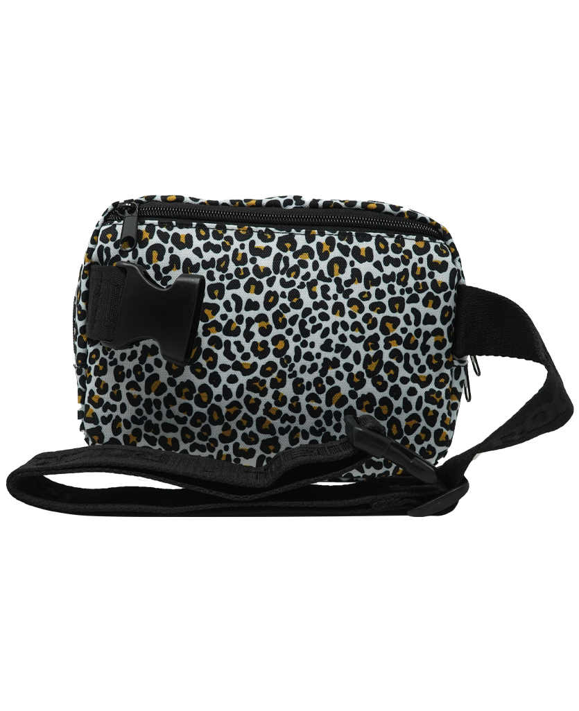 back of cheetah mini fanny pack