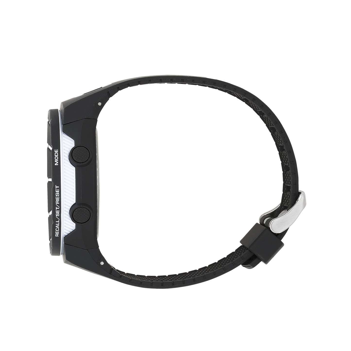 Coliseum Black with White bezel Rubber digital watch