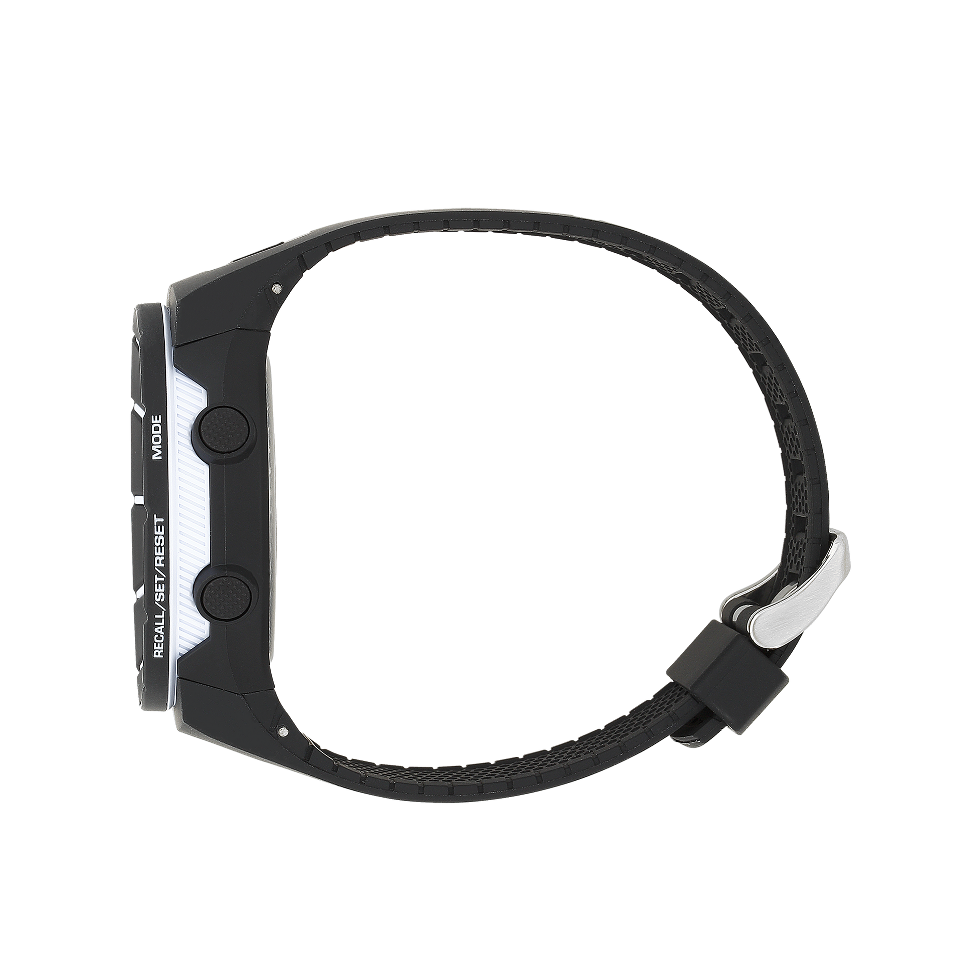 Coliseum Black with White bezel Rubber digital watch