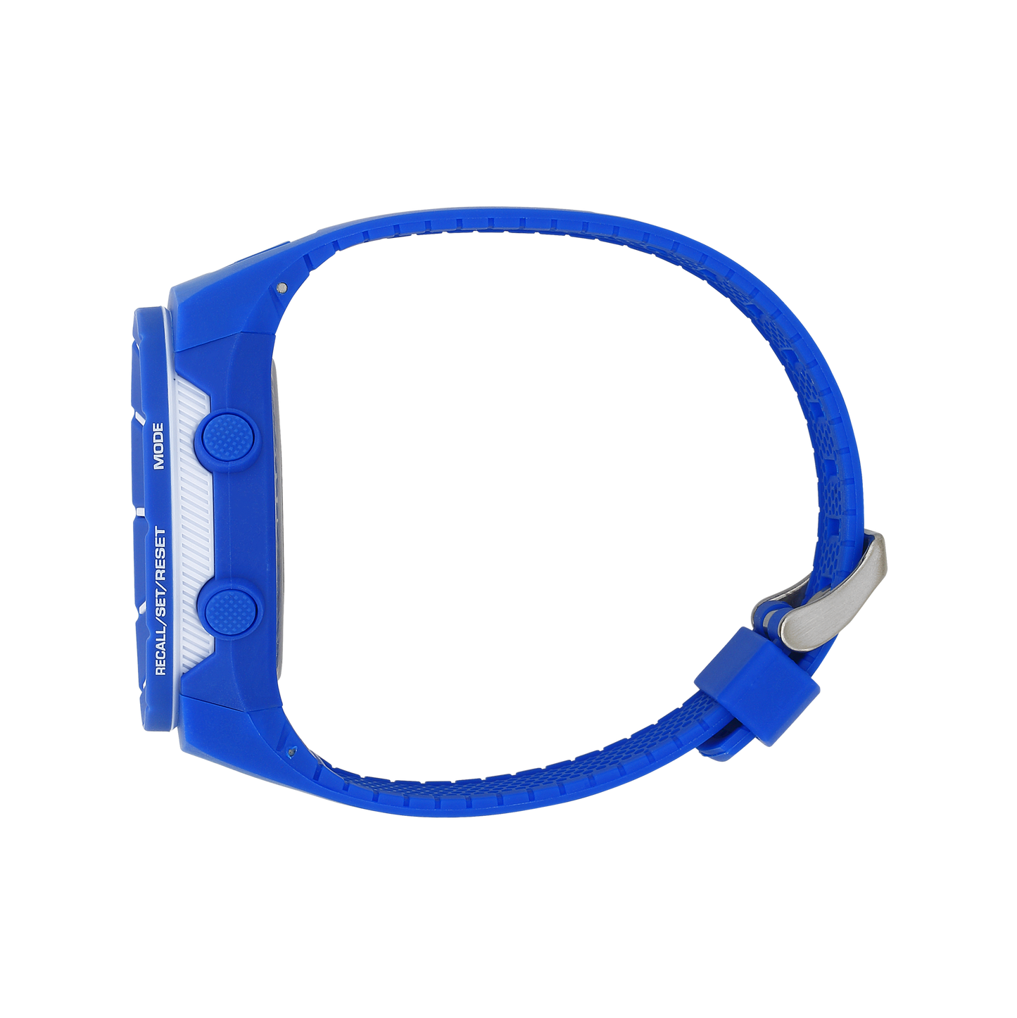 Coliseum Royal blue with White bezel Rubber digital watch