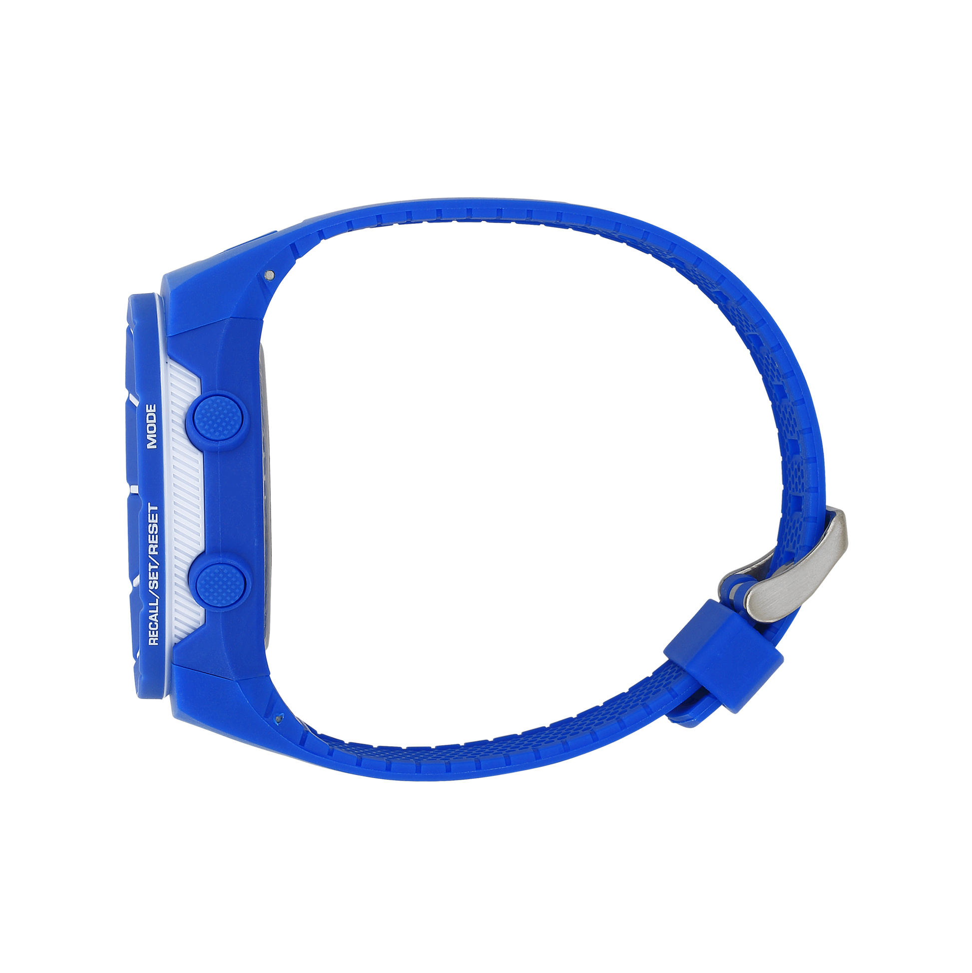 Coliseum Royal blue with White bezel Rubber digital watch