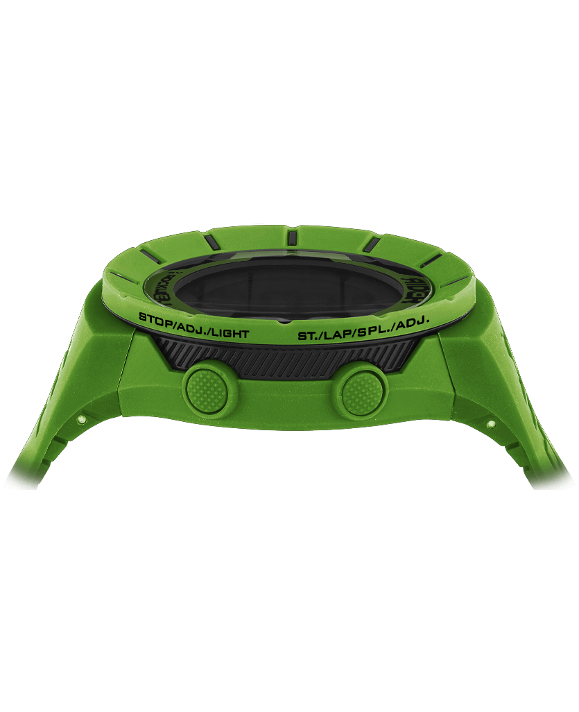 O D green coliseum digital watch with black accents and United States Army bands