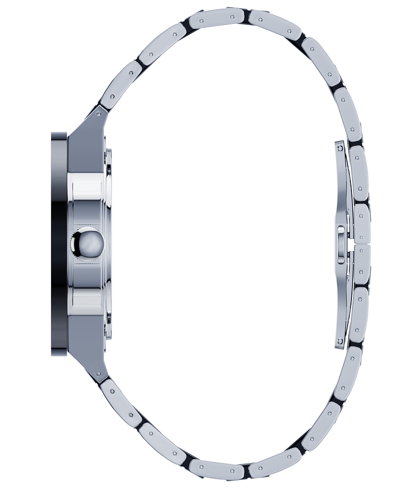 tier 1 silver commander elite with black ceramic bezel and inner links
