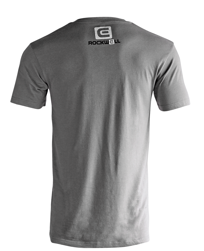 back of grey Men's FlyTime V-Neck