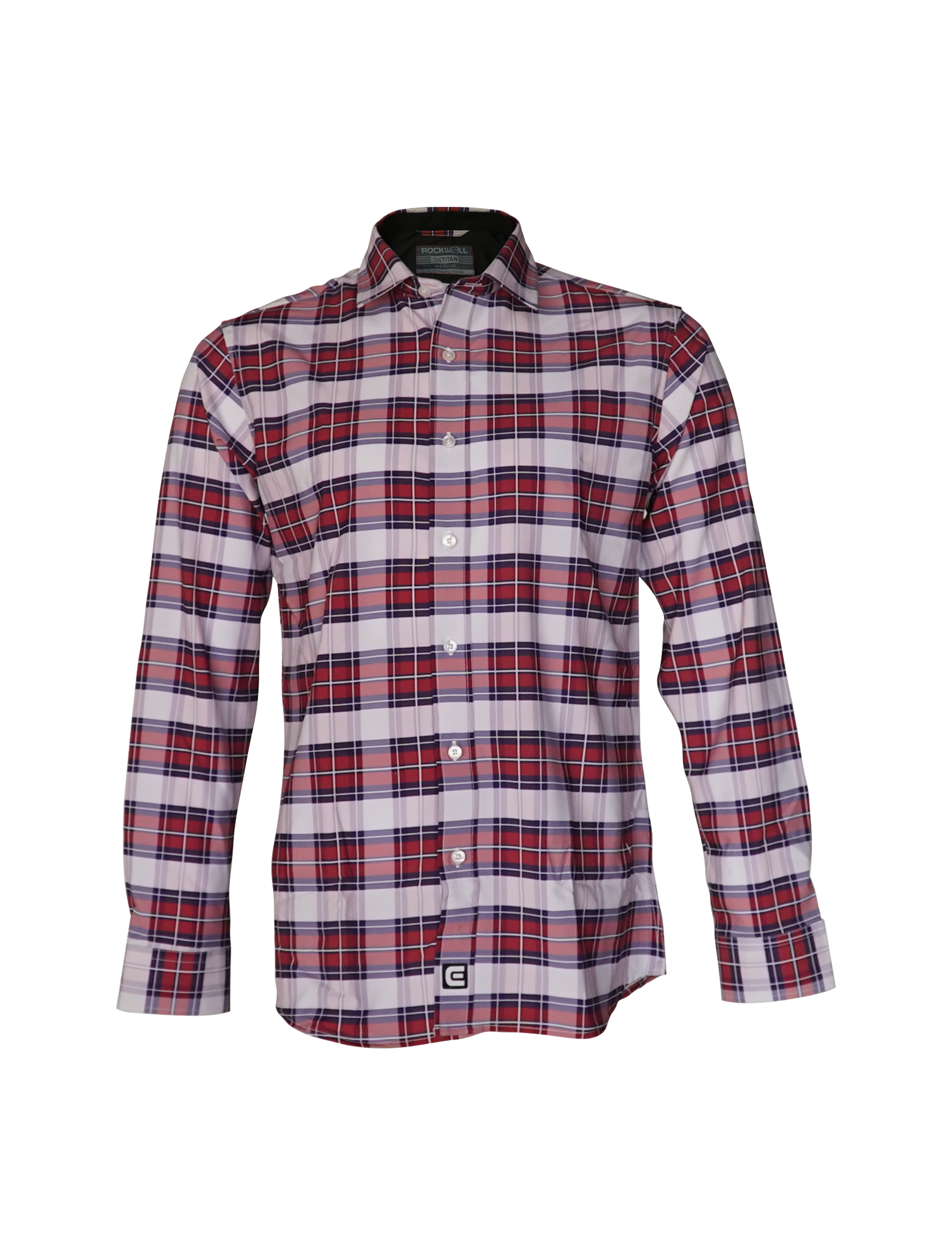 Red White Blue pattern titan dress shirt