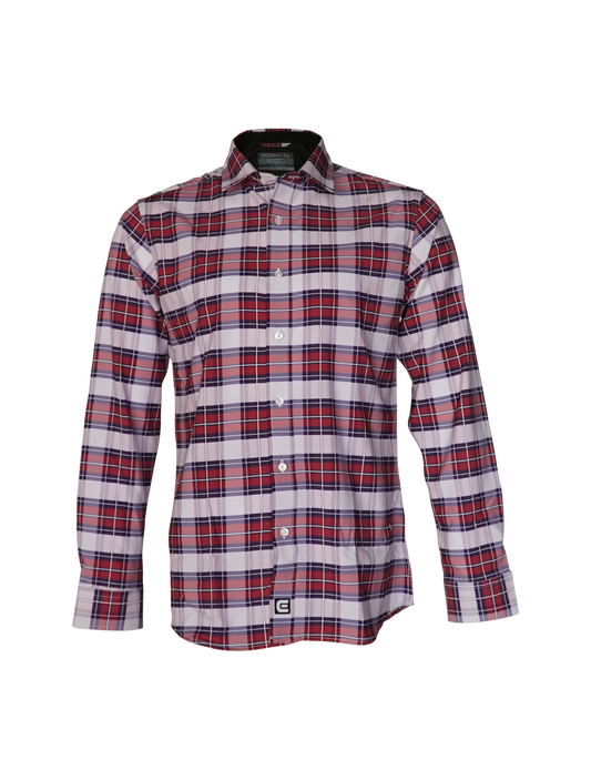 Red White Blue pattern titan dress shirt