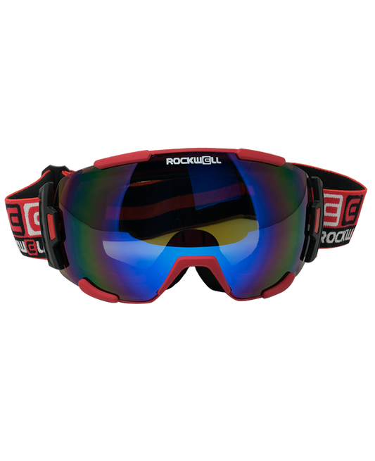 The Bomber - Red w/Flash Blue Lens