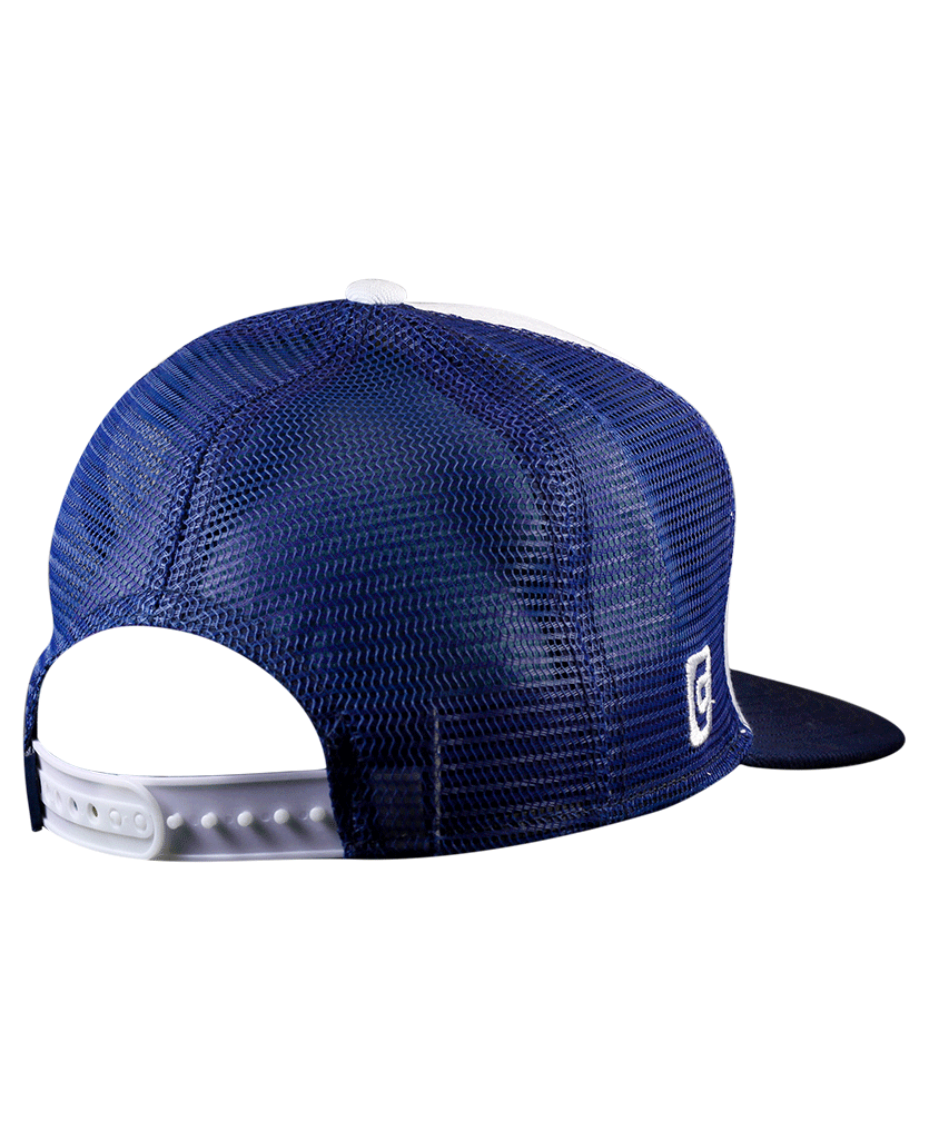 Snapback Trucker Hat Watch Co White/Navy mesh back