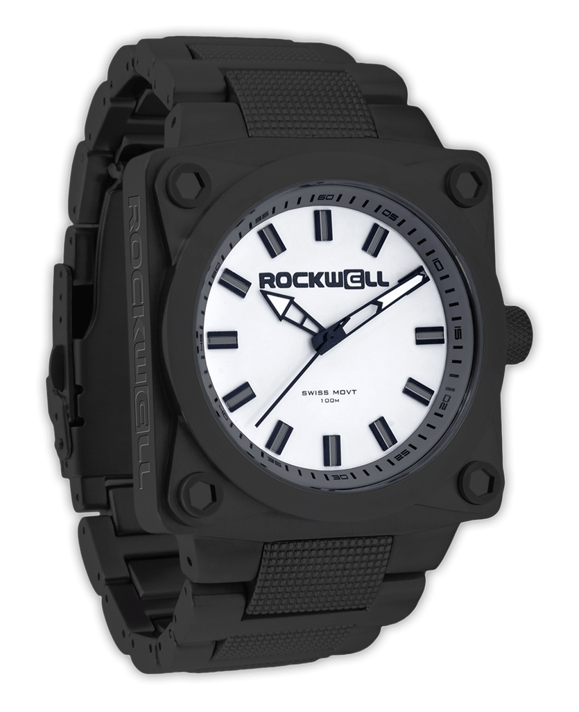 747 Black with White dial 45mm watch