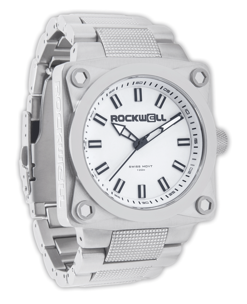 747 Silver with white dial 45mm watch