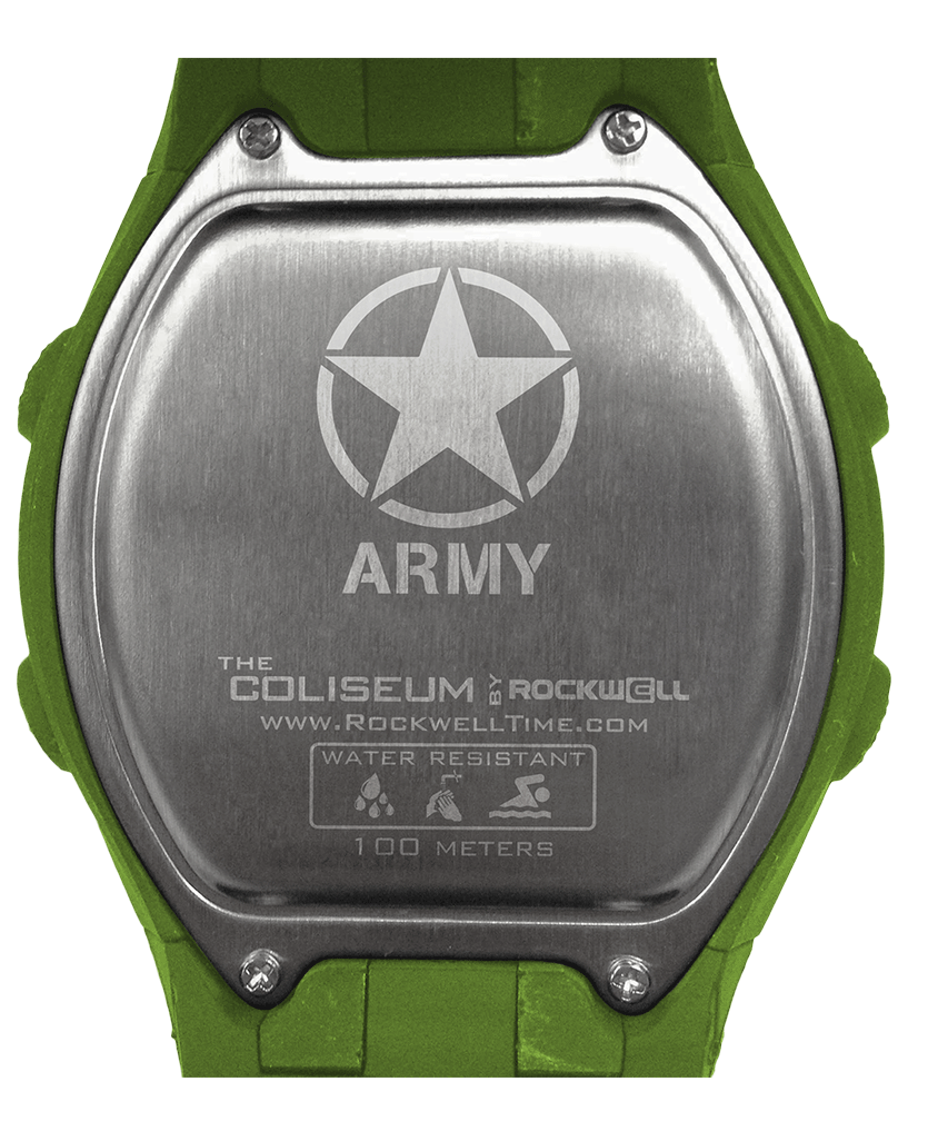 Caseback engraved with Army seal