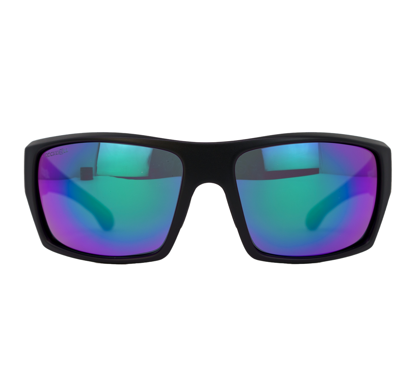 Nero Black Frame Green Lens Front Angle