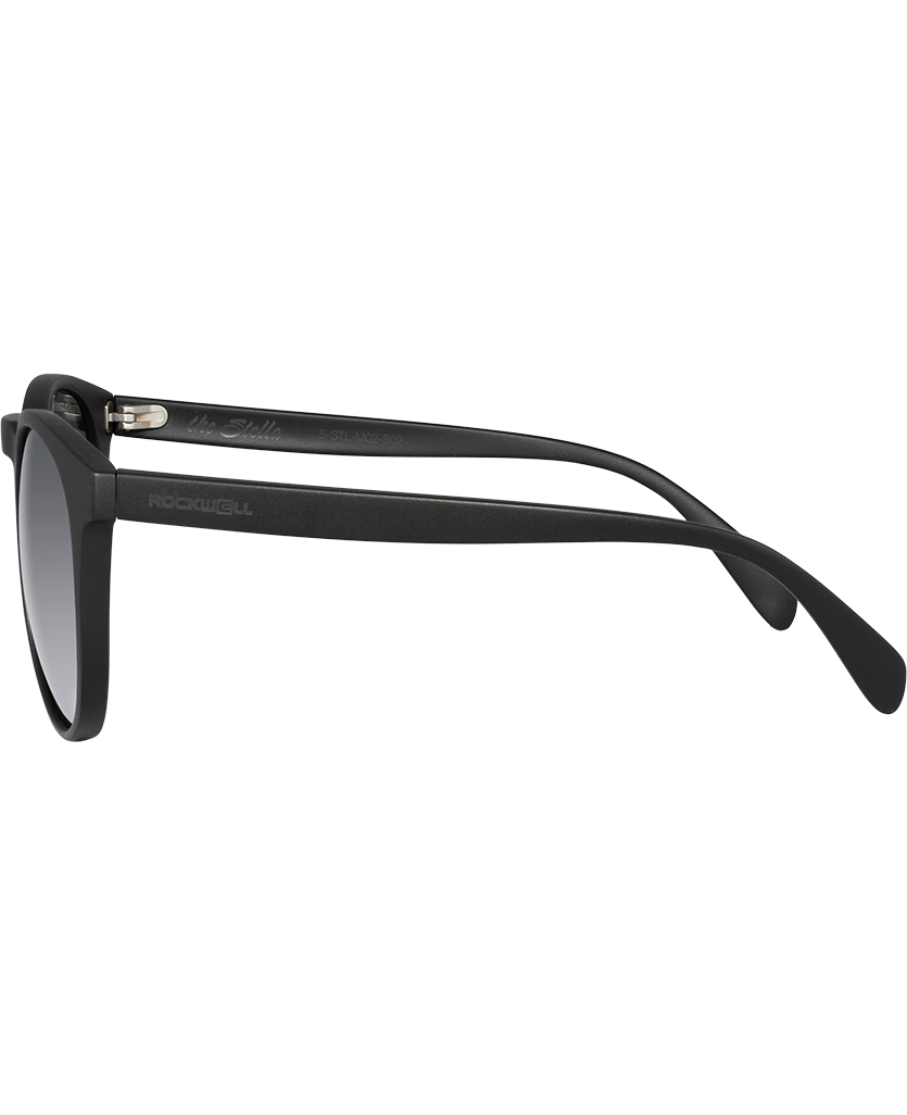 The Stella - Matte Black w/Silver Lens