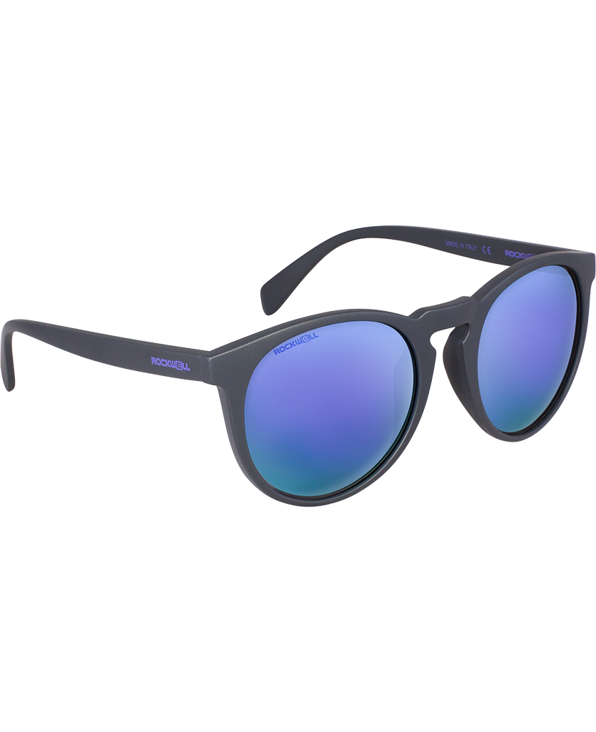 The Stella - Matte Gray w/Purple Lens