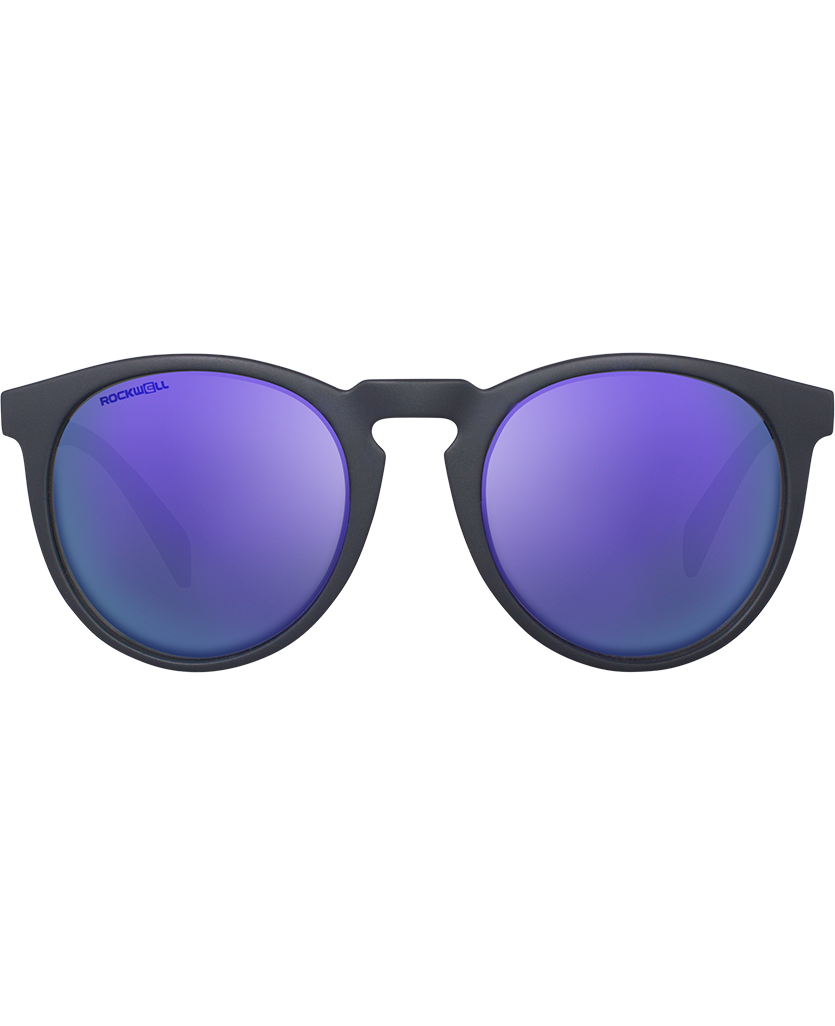 The Stella - Matte Gray w/Purple Lens