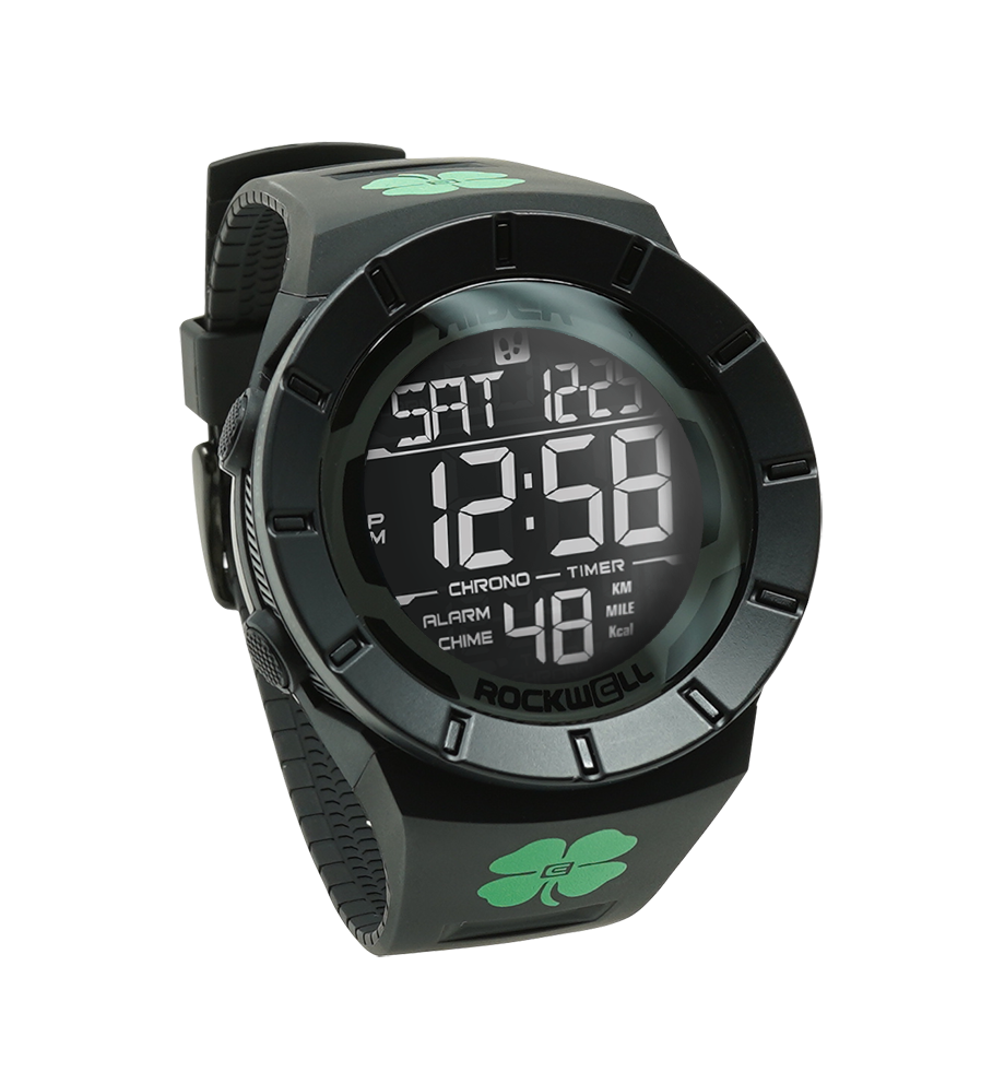 Coliseum Fit™ - Shamrock Edition (Phantom Black with green shamrock printed on band - Watch)