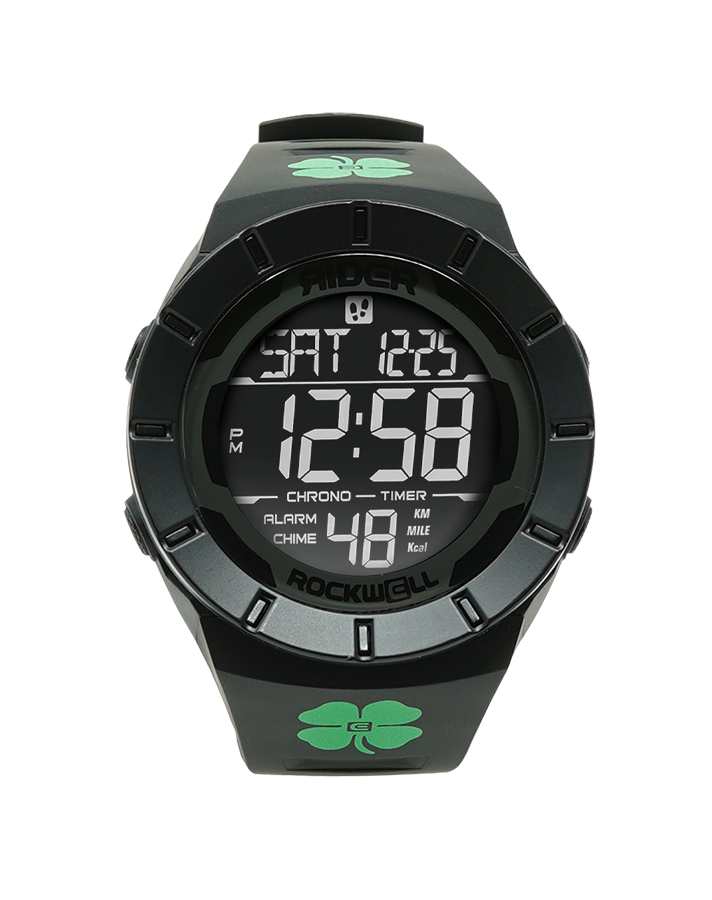 Coliseum Fit™ - Shamrock Edition (Phantom Black with green shamrock printed on band - Watch)