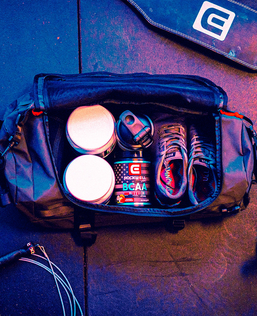inside of Shogun - 54 Liter Deluxe/Water Resistant Duffle Bag (Black)