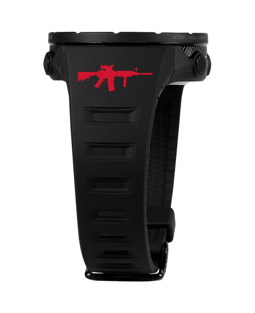 Phantom Black Coliseum with Red Gun Bands