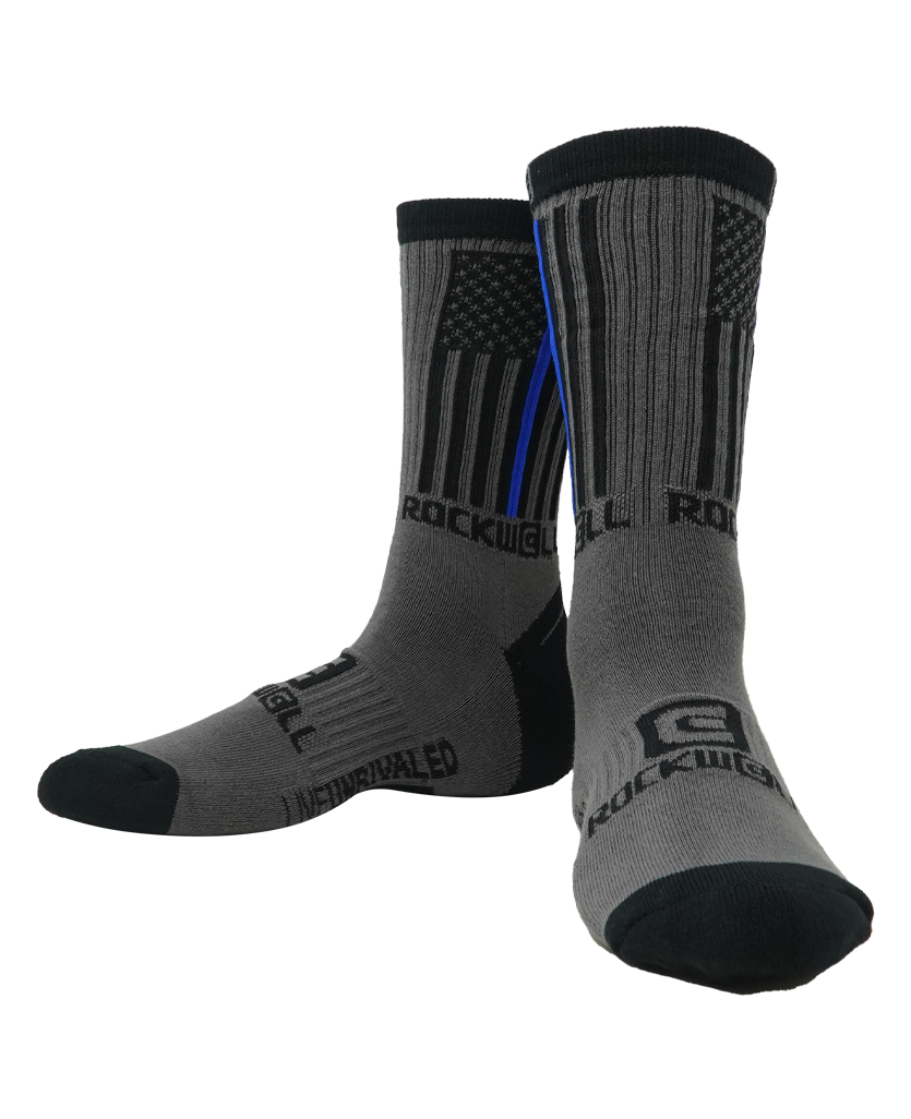Thin Blue Line Flag Socks