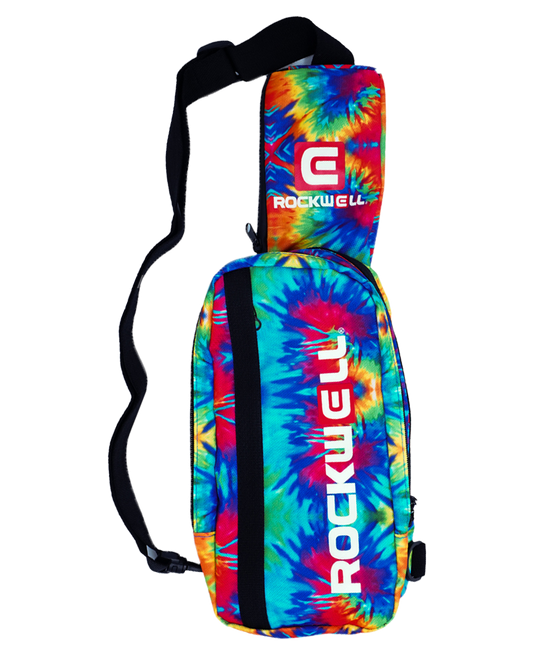 rockwell tie dye shoulder sling bag