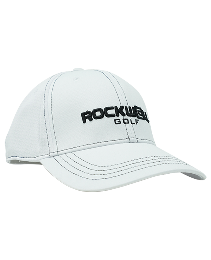 white Rockwell Golf Series Hat