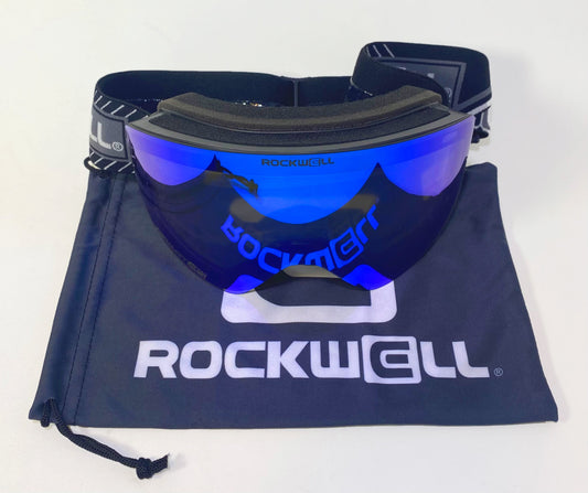 zermatt Blue lens goggles